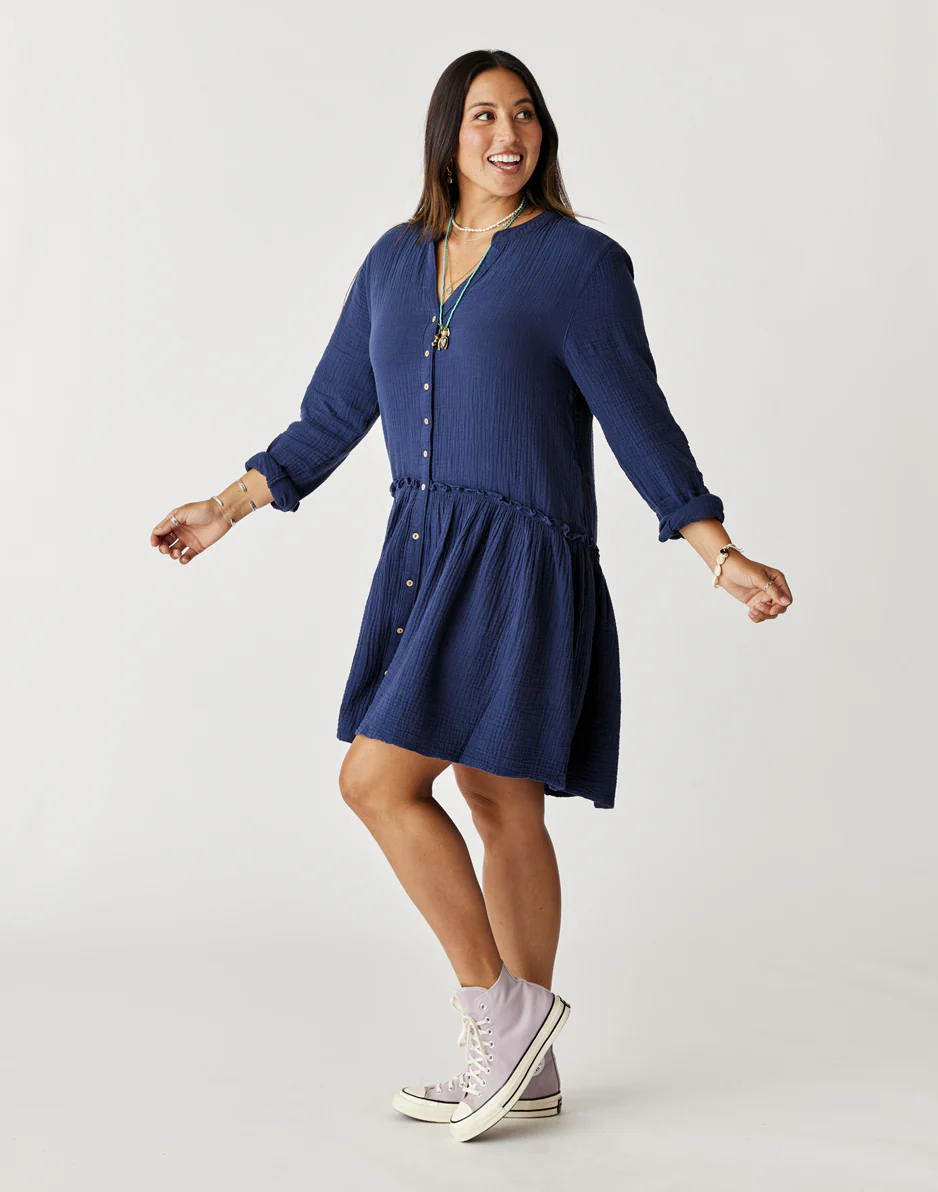 Blair Dress: Navy - Image 4