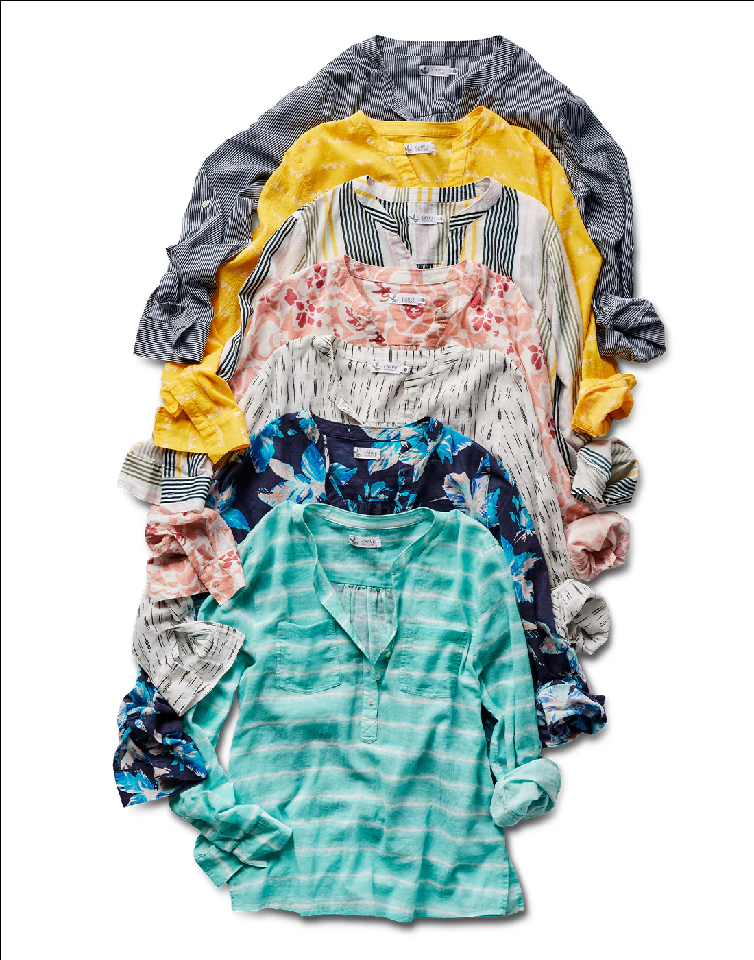 Dylan Gauze Shirt: Navy Mini Stripe - Image 4