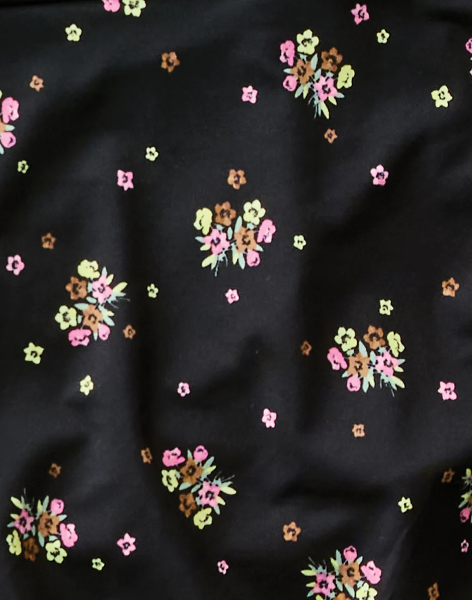 Elba Top: Black Floret - FINAL SALE - Image 3