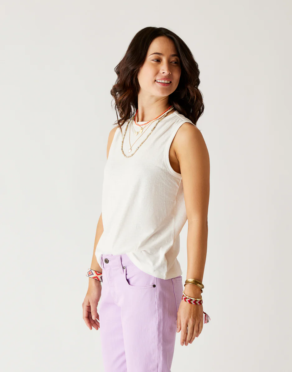 Larisa Hemp Tank: Cloud - Image 3