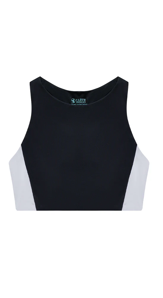 Sanitas Colorblock Top: Black/White - Image 4