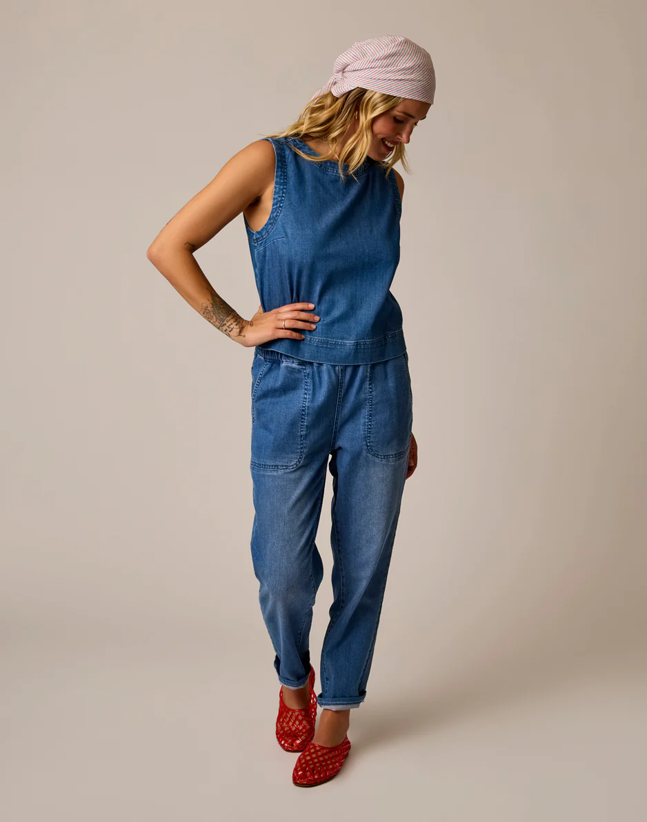 Susie Denim Tank: Magnolia - Image 5