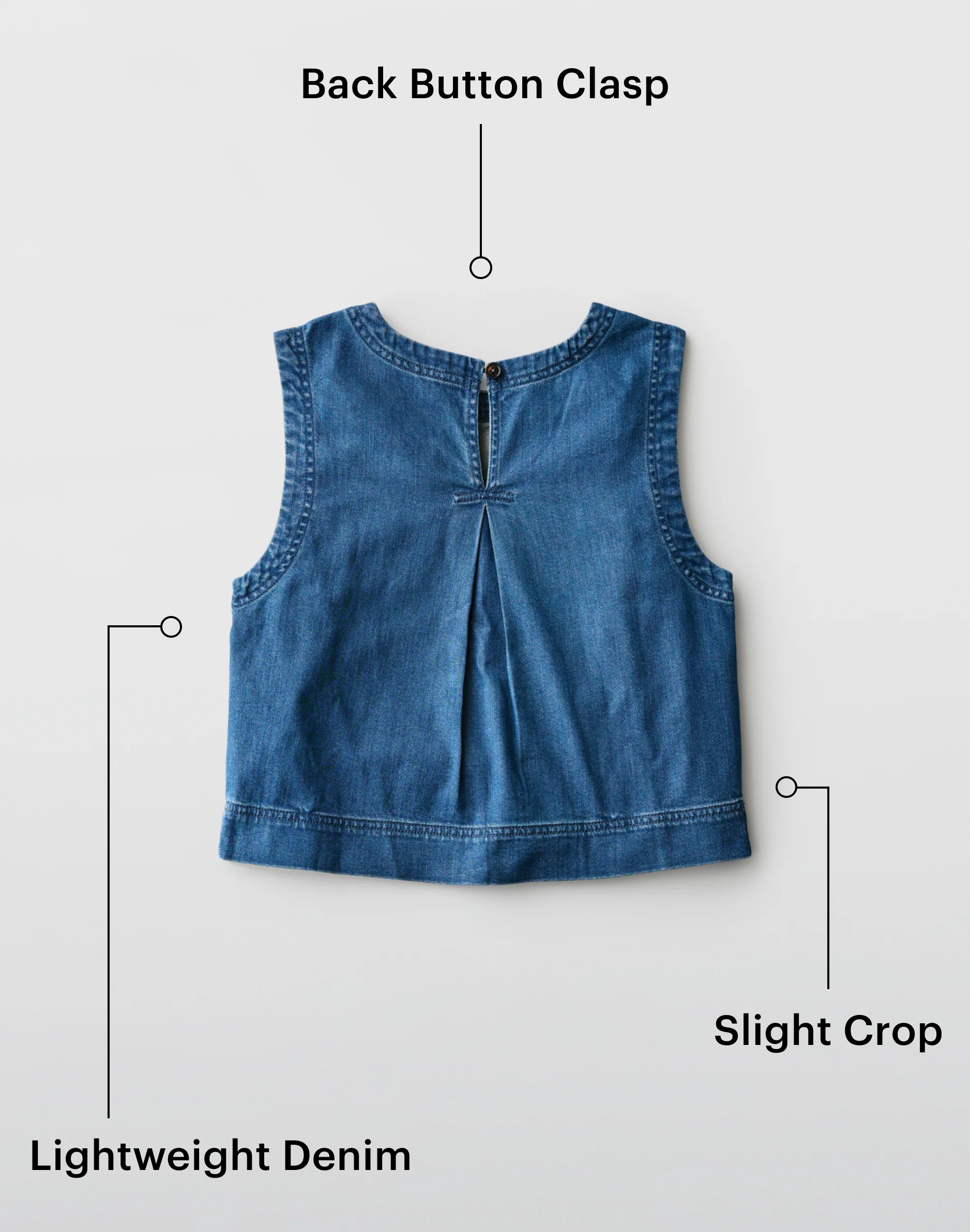 Susie Denim Tank: Magnolia - Image 6