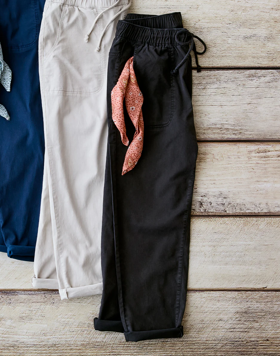 Zoe Twill Pant: Black - Image 5